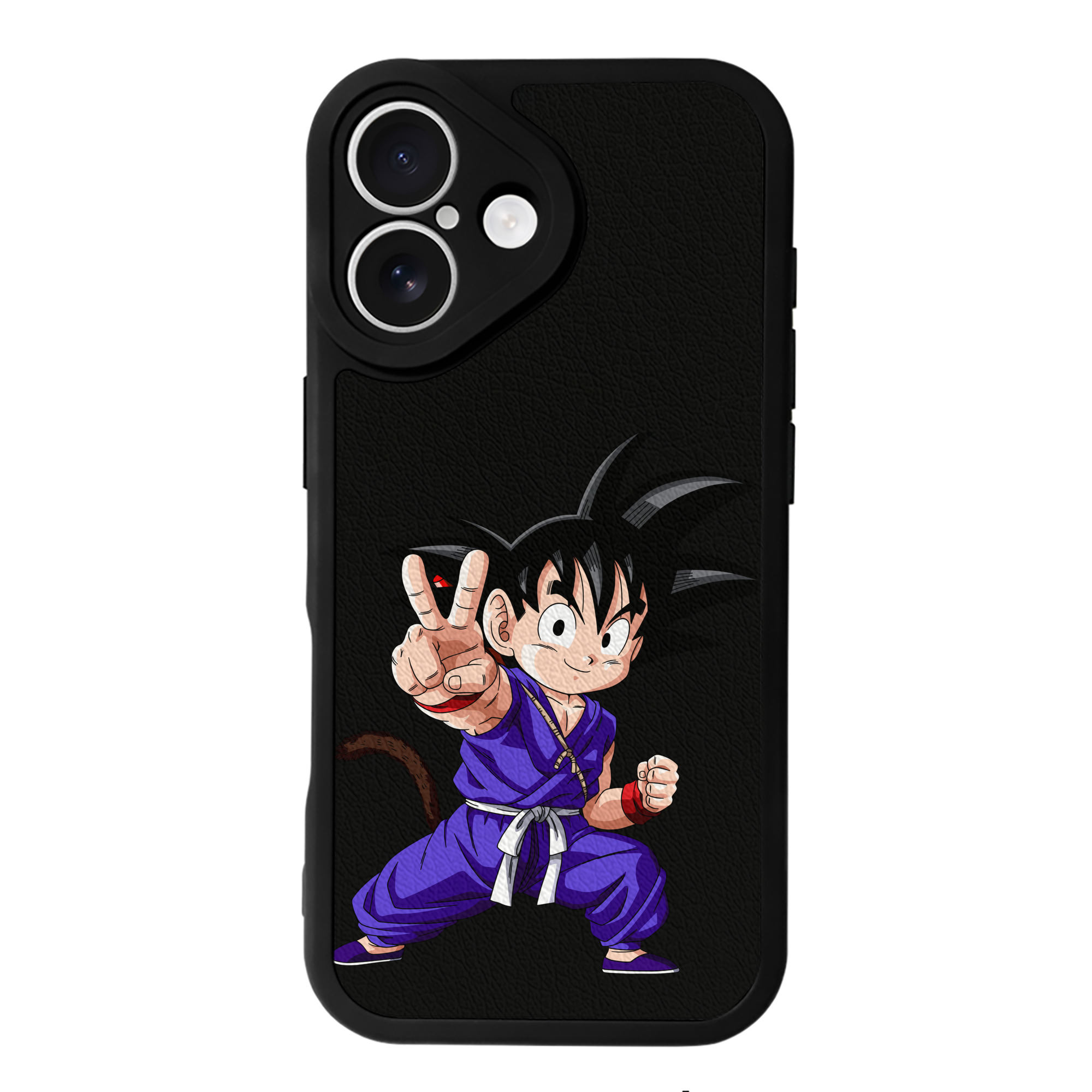 （画像用） ドラゴンボール 孫悟空（そん ごくう）Son Goku カカロット DRAGON BALL Kakarotto 【iPhone 16シリーズ対応】シリコンスマホケース（レザー調） 材質：シリコン